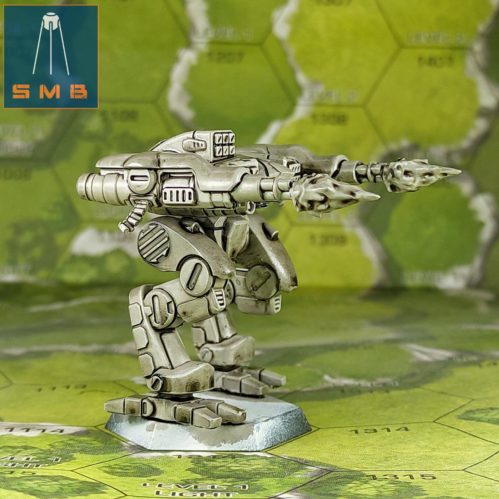 Black Lanner | Sir Mortimer Bombito | American Mecha | Compatible with BT and other 6mm Tabletop Wargames
