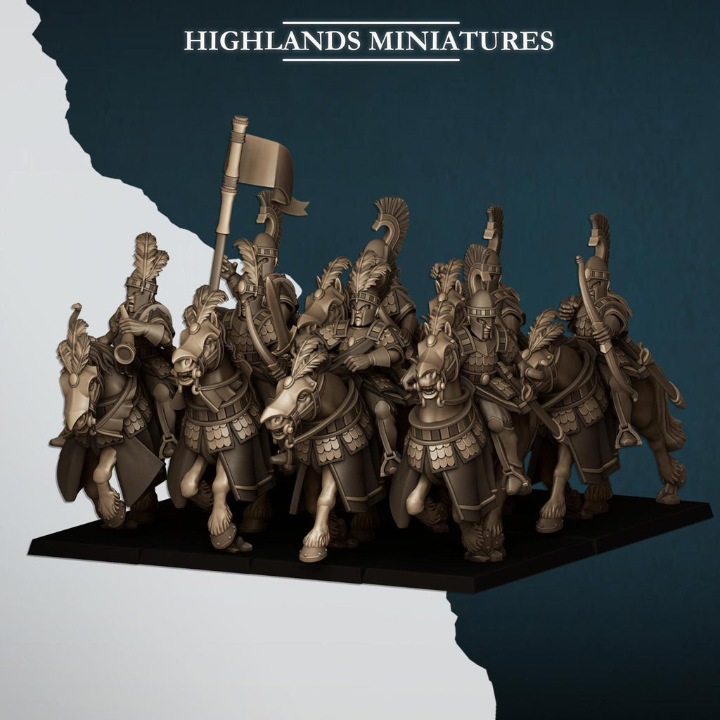 Aegean Elves Sea Hippeis - Highlands Miniatures