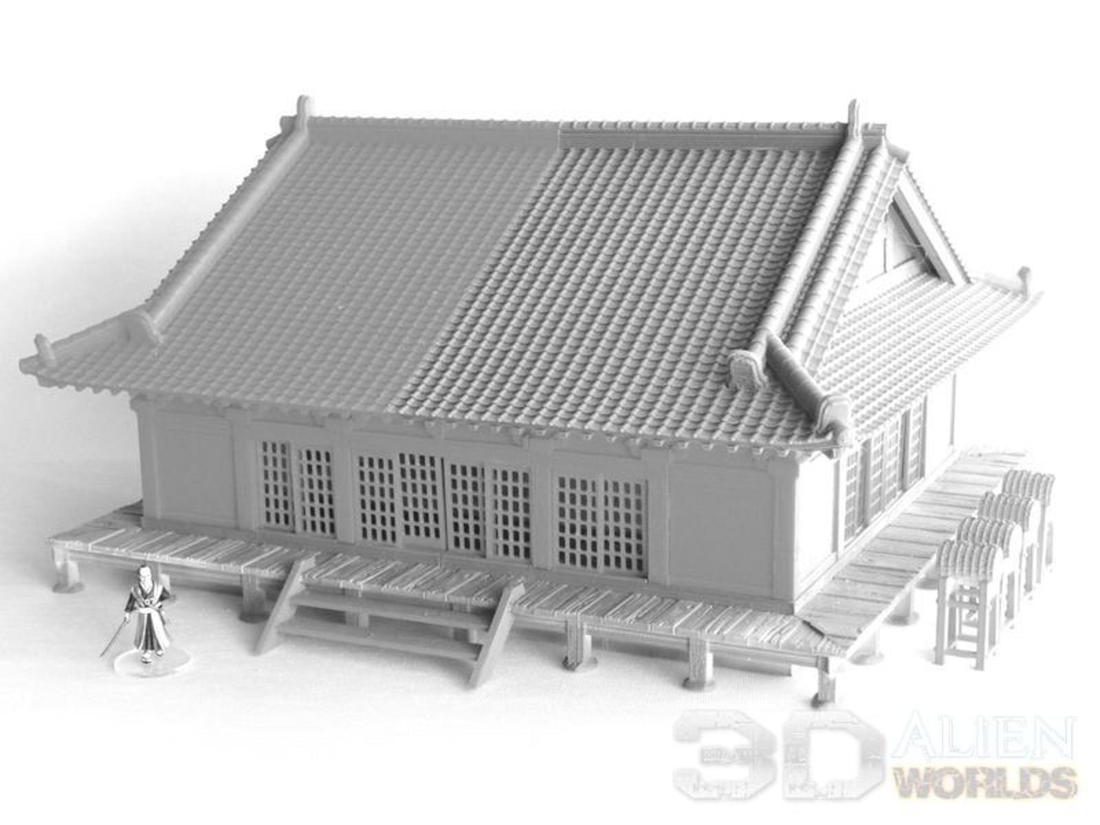 Samurai Dojo 28mm 3D printed Gaming terrain - 3D Alien Worlds