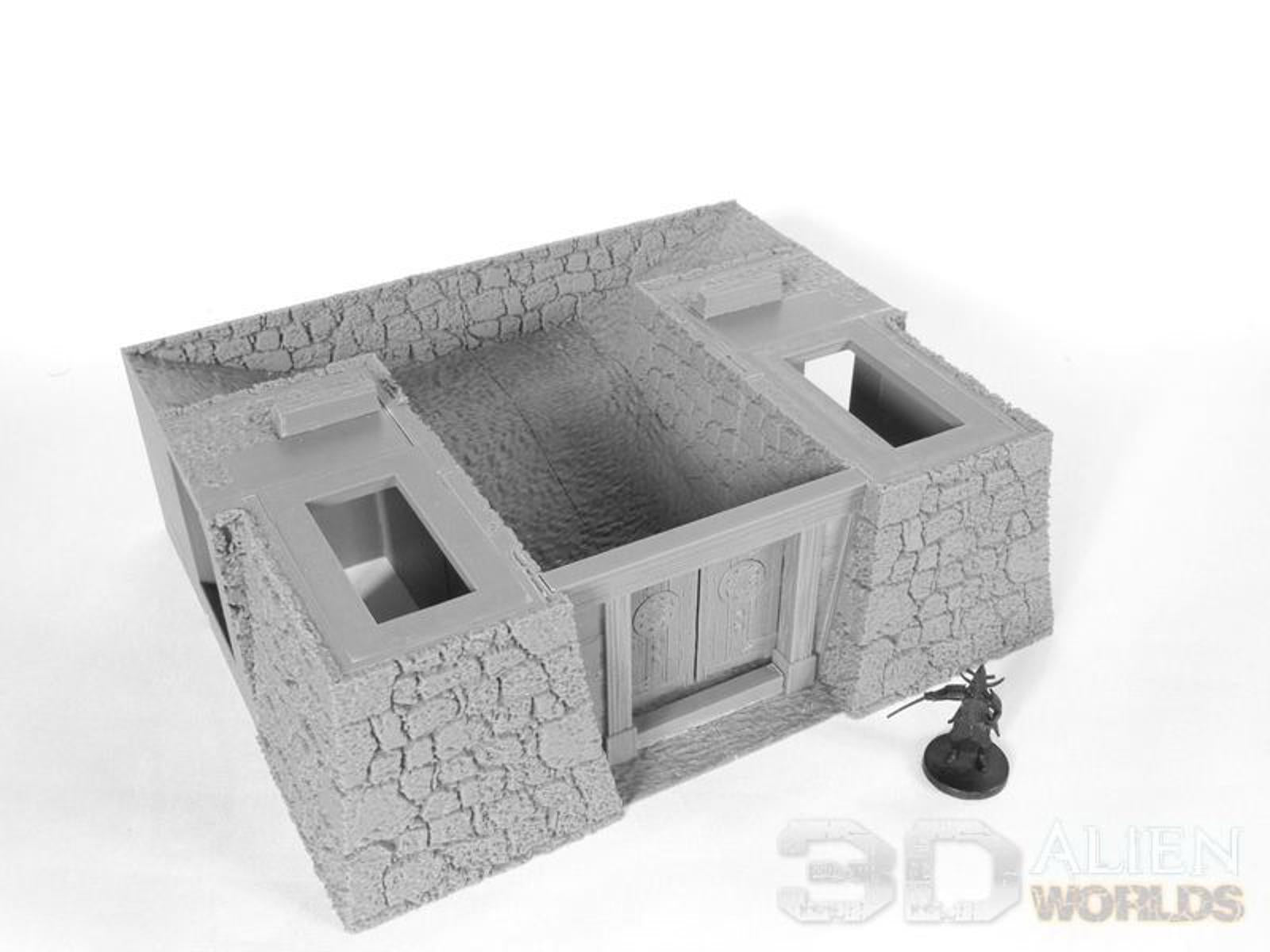 Samurai Castle Gate tower 28mm 3D printed terrain test of honour 3DAlienworld