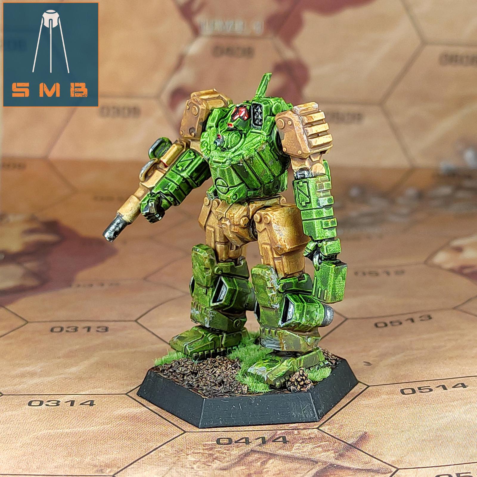 Wolverine WVR-6R | Sir Mortimer Bombito | American Mecha | Compatible with BT and other 6mm Tabletop Wargames