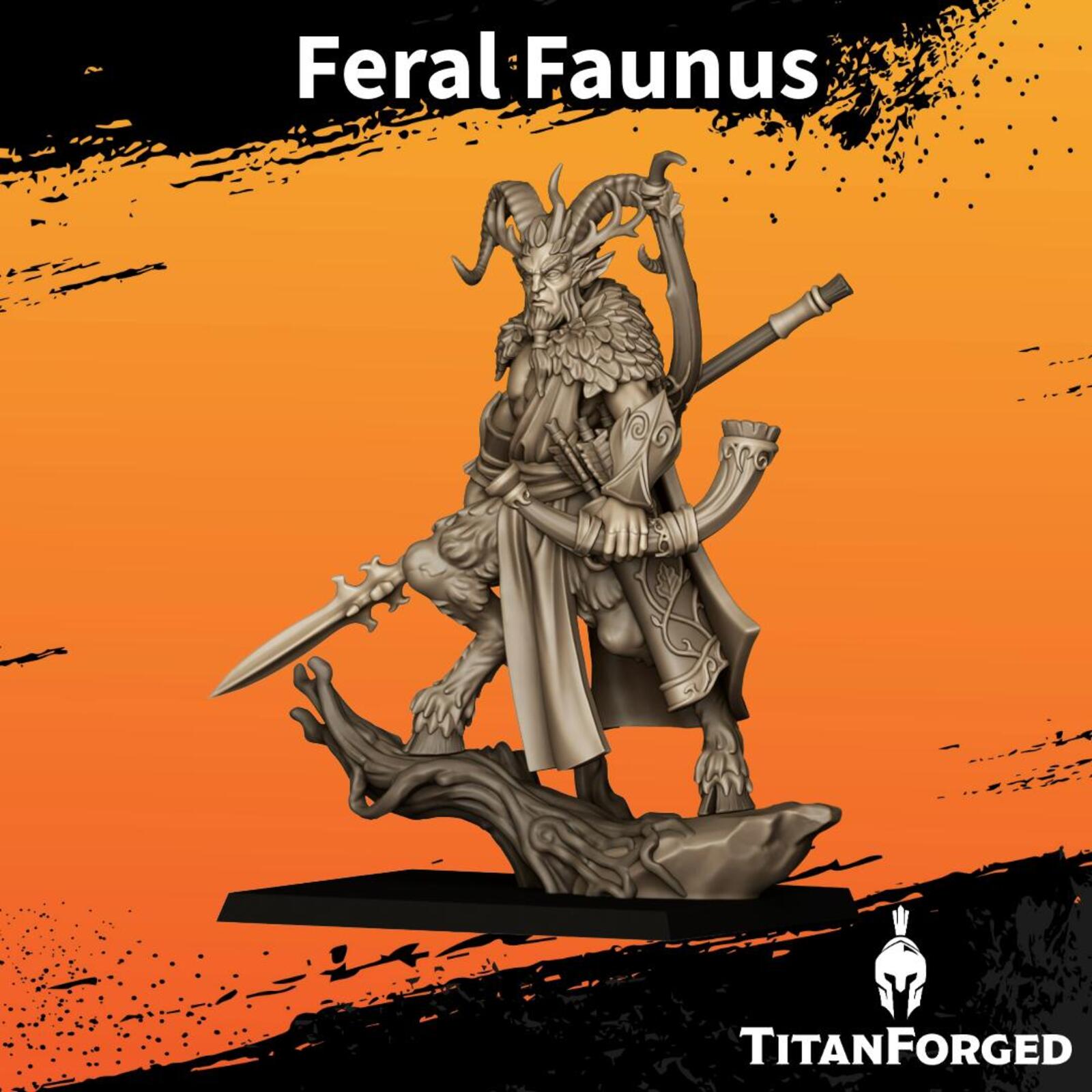 Feral Faunus king of the woods - Highlands Miniatures