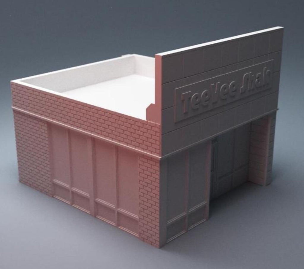Urban TV Shack Building – Modern City Building for MCP – Corvus Games Terrain
