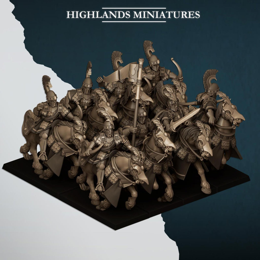 Aegean Elves Sea Hippeis - Highlands Miniatures