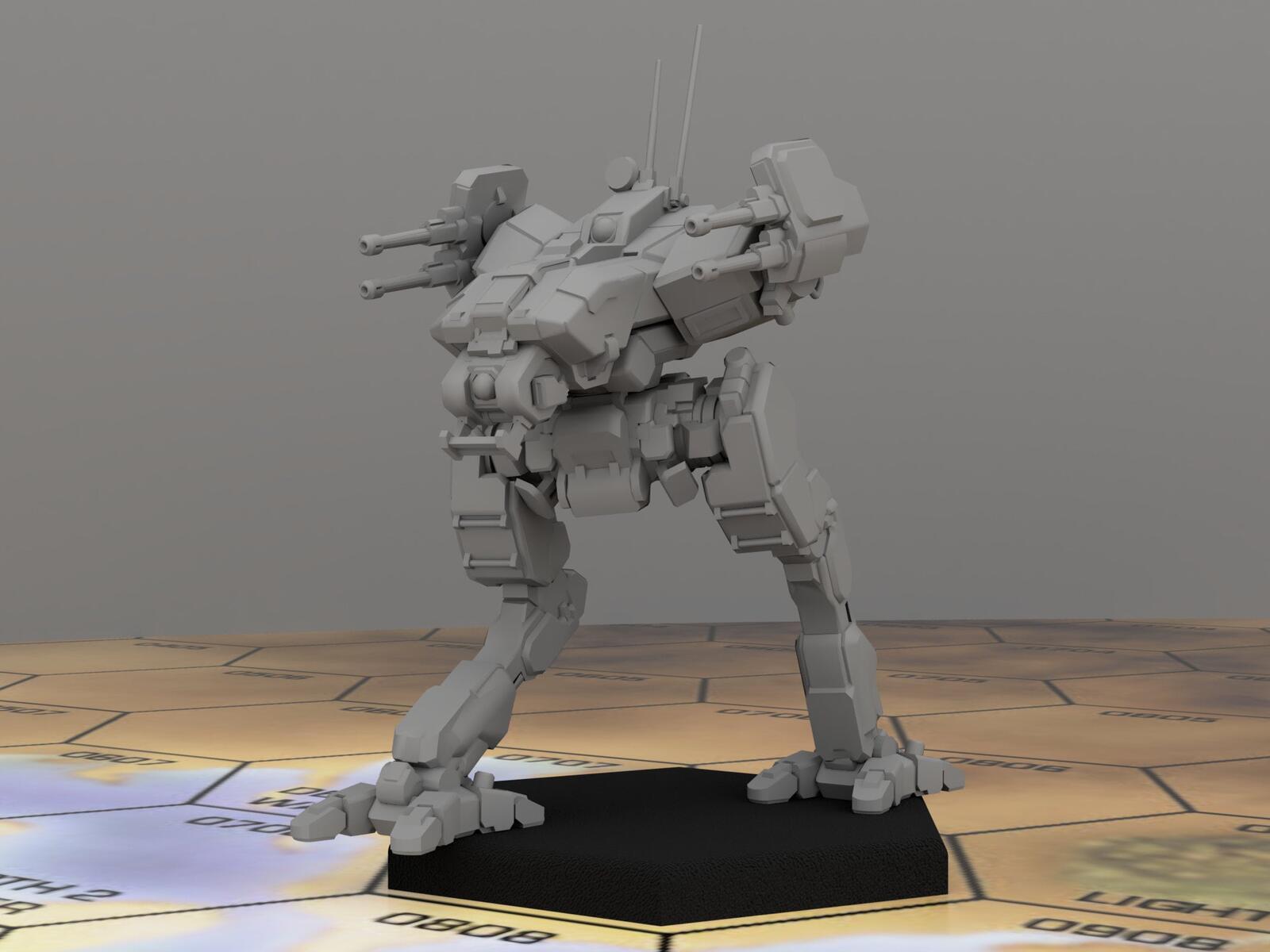 Locust LCT-1H | Special Variant by Syllogy | American Mecha | Compatible with BT and other 6mm Tabletop Wargames