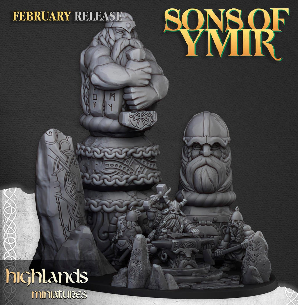 Ancient Dwarf Forge - Highlands Miniatures