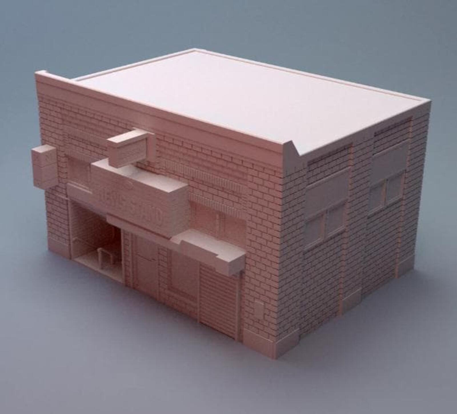 Urban News Stand Subway – Modern City Building for MCP – Corvus Games Terrain
