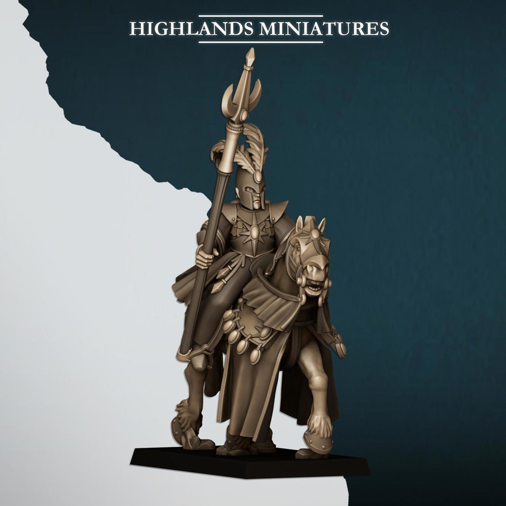 Mounted Aegean Elf Mage - Highlands Miniatures