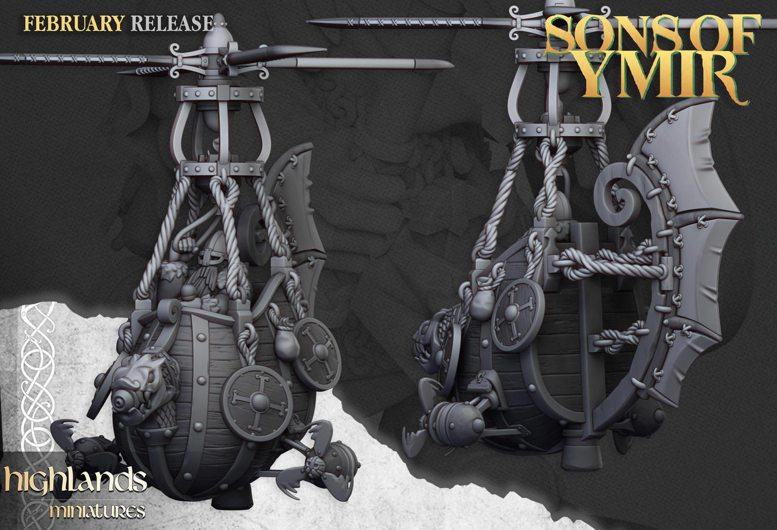 Dwarf Flying Machine - Highlands Miniatures