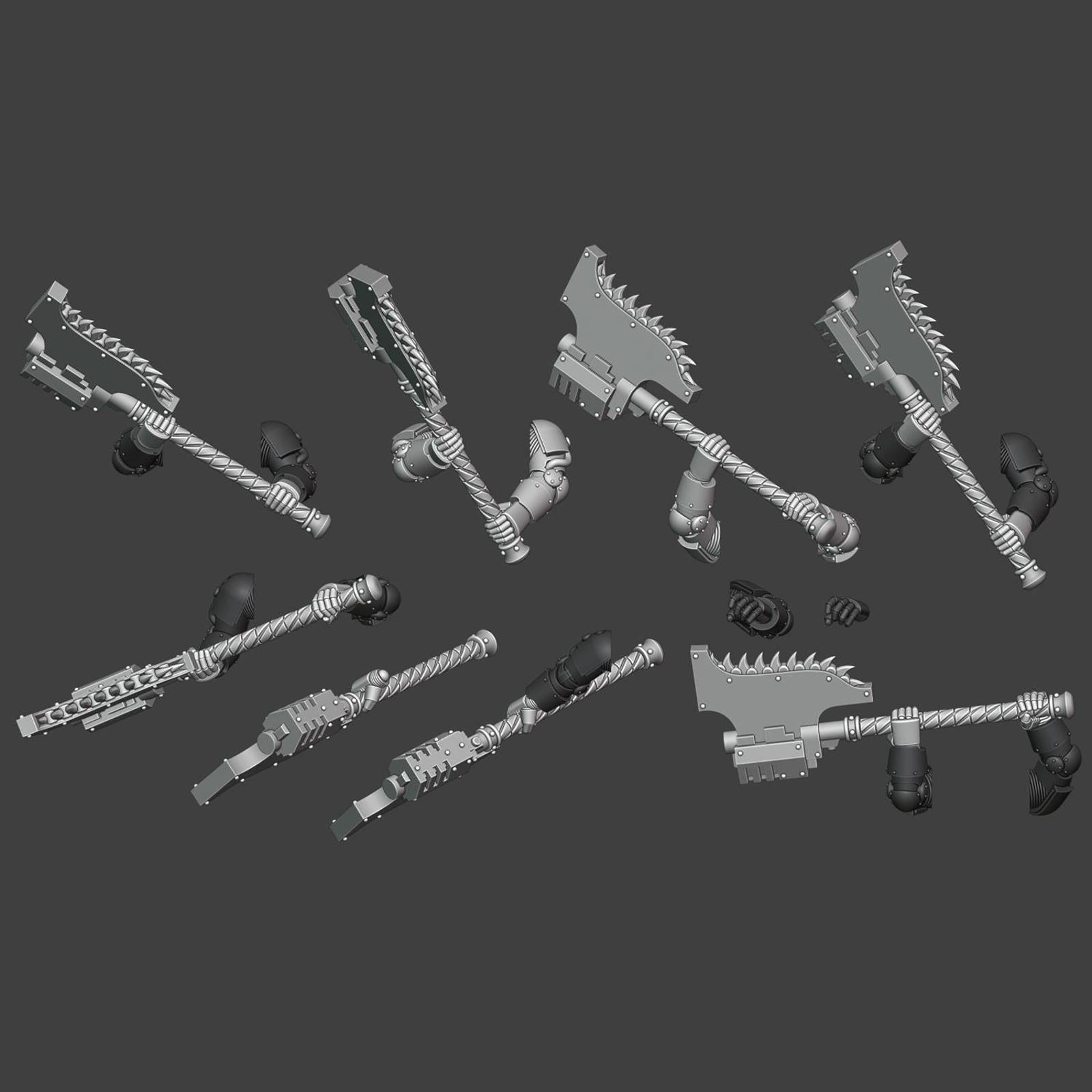 Gen 2/6 - Heavy Chainaxe Arms add on