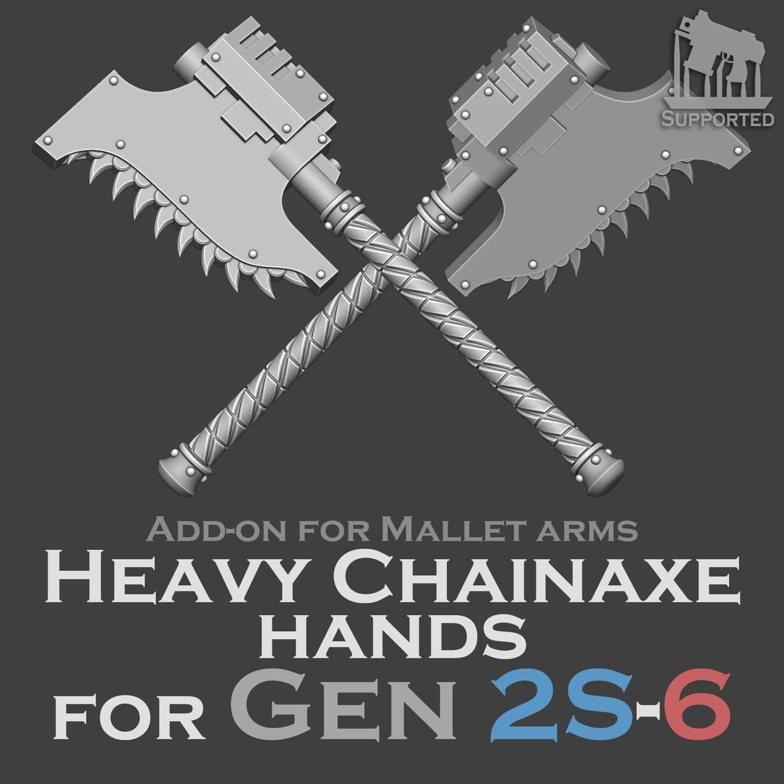 Gen 2/6 - Heavy Chainaxe Arms add on