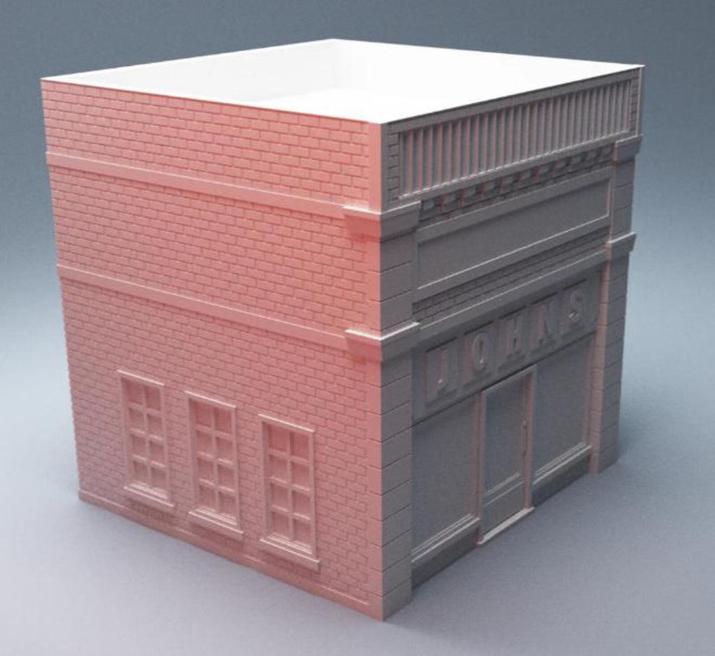 Urban Barbershop Building – Modern City Building for MCP – Corvus Games Terrain
