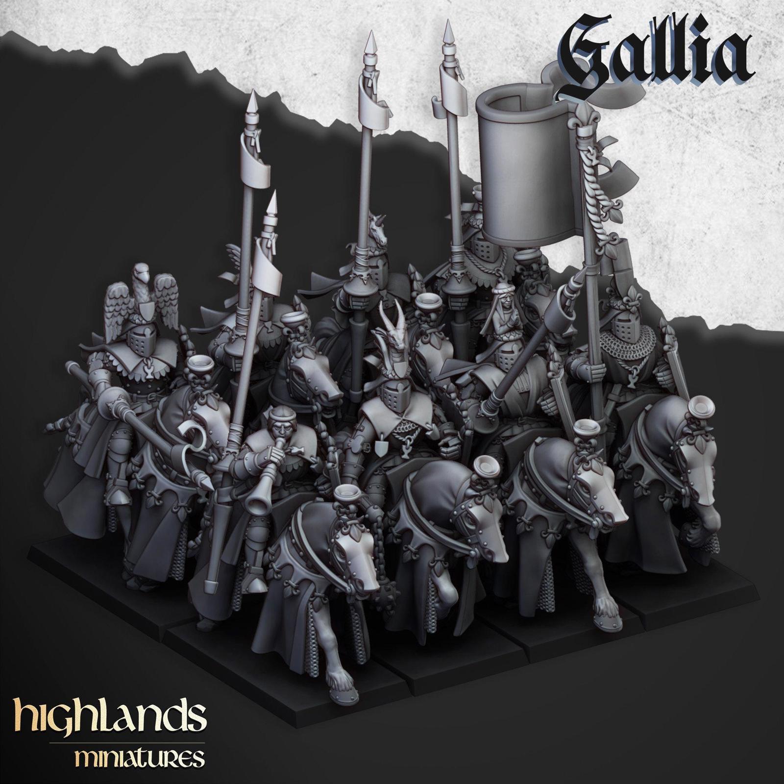 Royal knights of Gallia | Highlands Miniatures