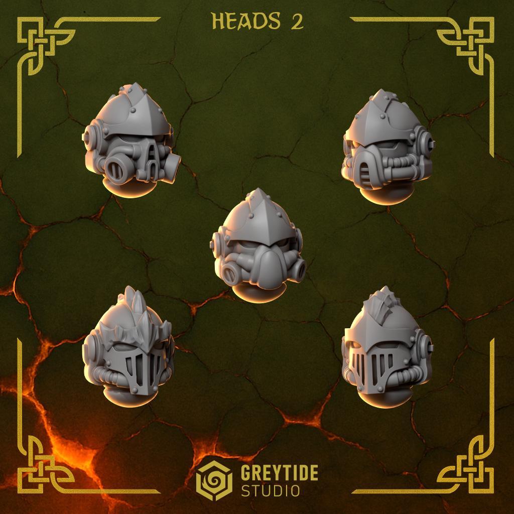 Greytide Studios-Anvil Wardens Upgrade Pack 2 TableTop Gaming D&D TTRPG Upgrade Bits For Miniatures