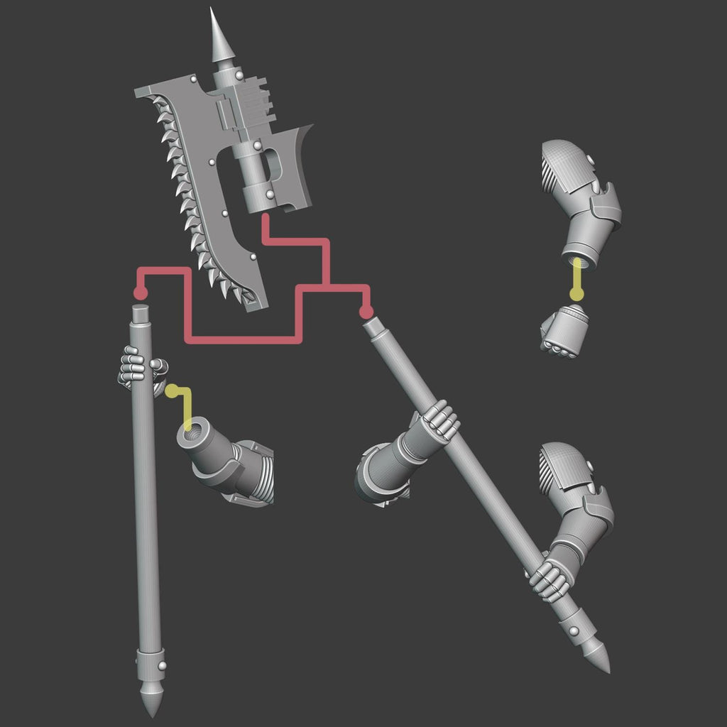 Gen 6 - Skin-Flayer Chain-Axe Arms