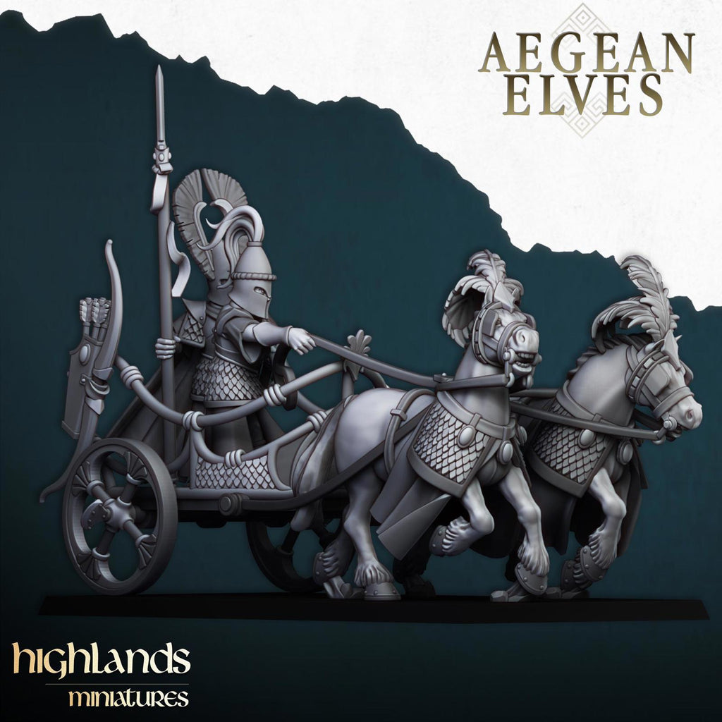 Aegean Elves Chariot - Highlands miniatures