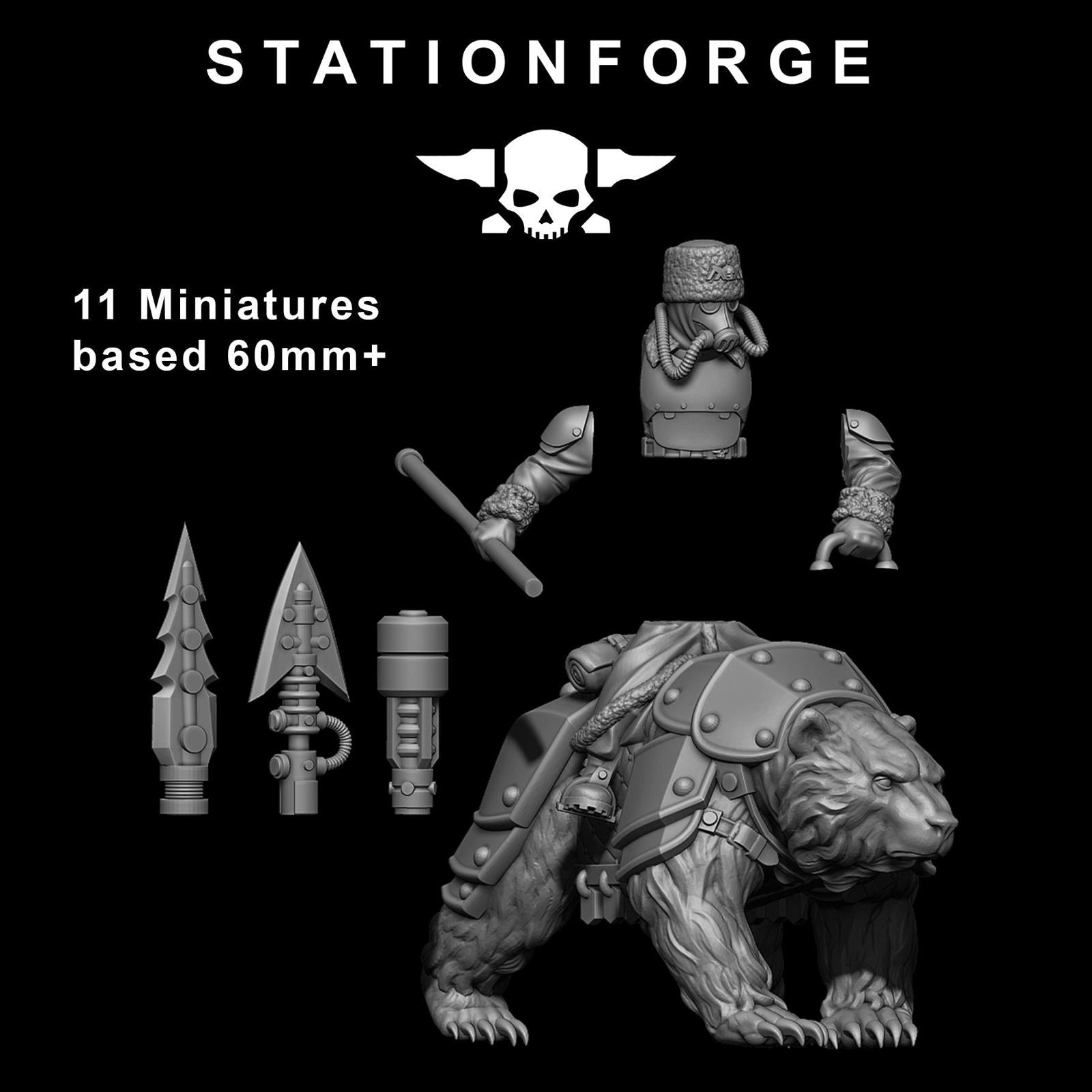Grim Guard Bear Riders x 11