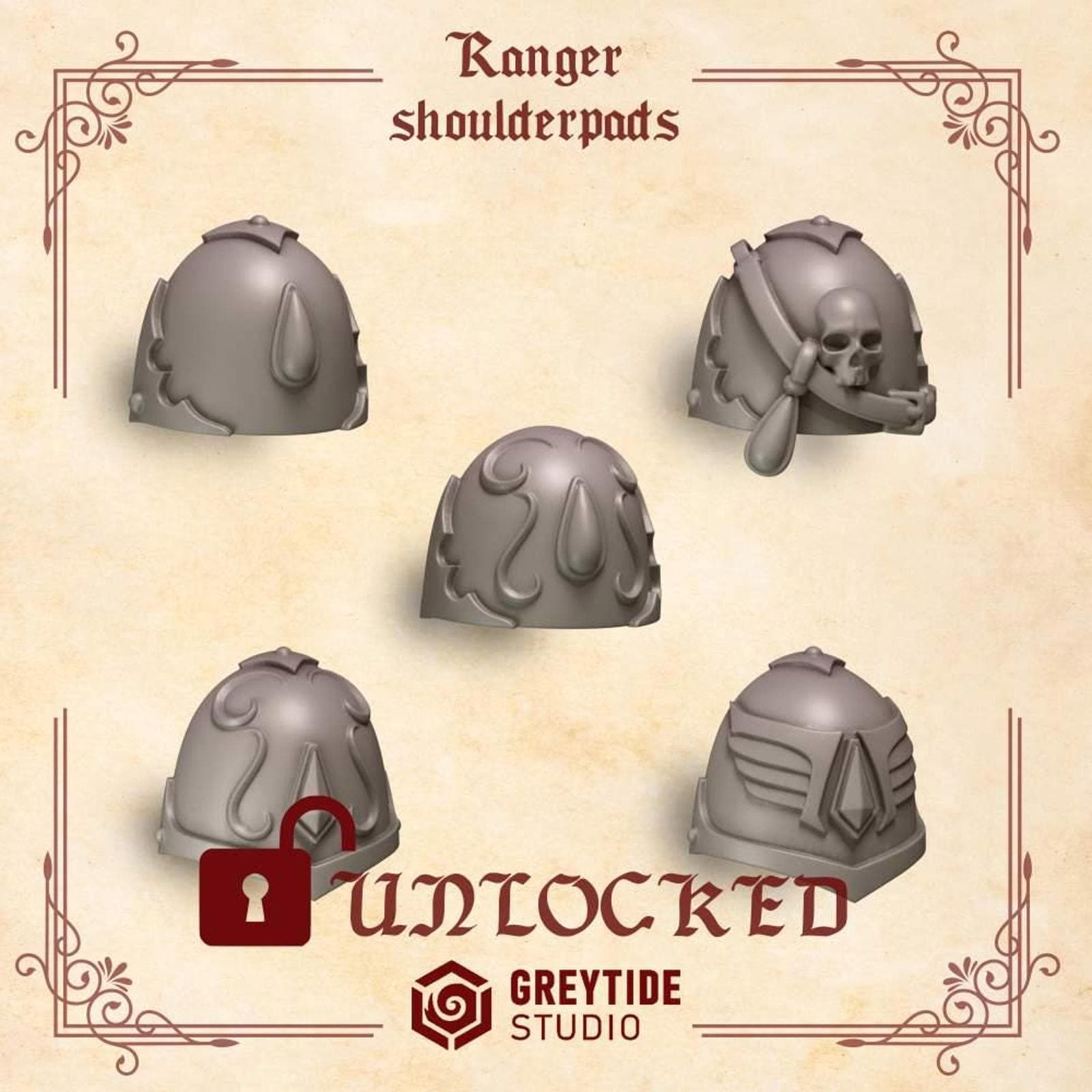 Crimson Lords Ranger Shoulder Pads