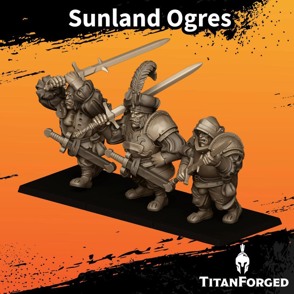 Sunland Ogres  - Highlands miniatures - Sunland empire