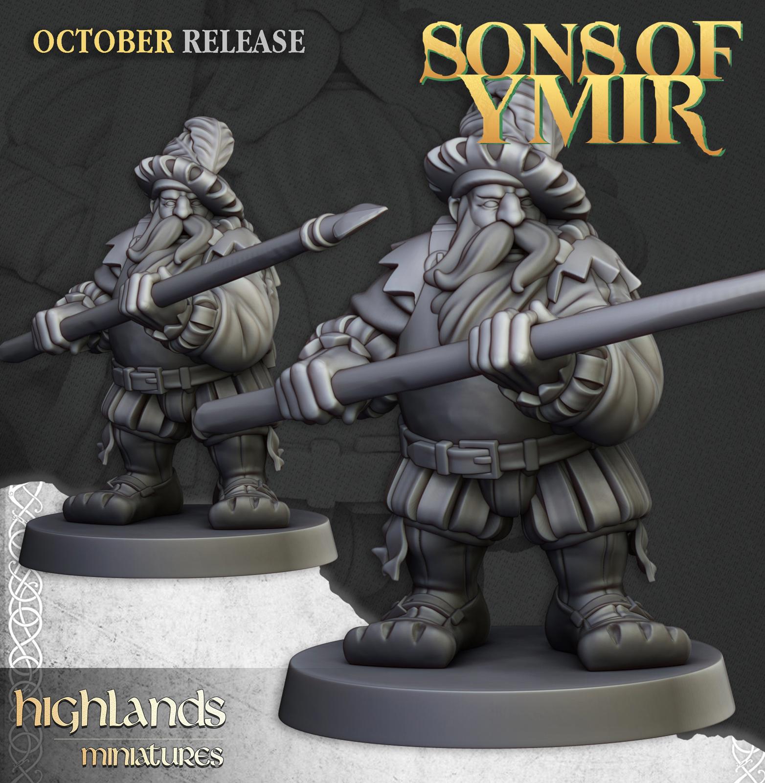 Dwarf Pikemen - Highlands Miniatures
