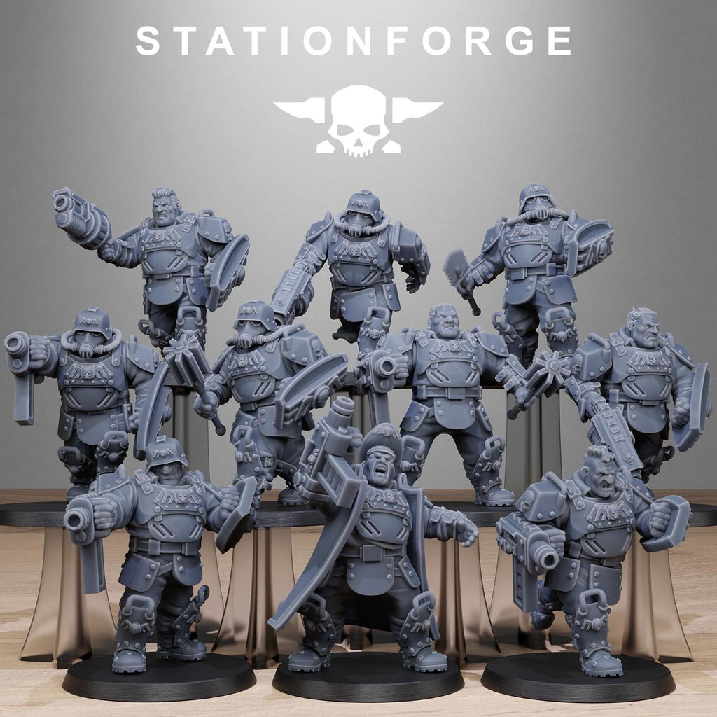 Grim Guard Armoured Mutants - set of 10