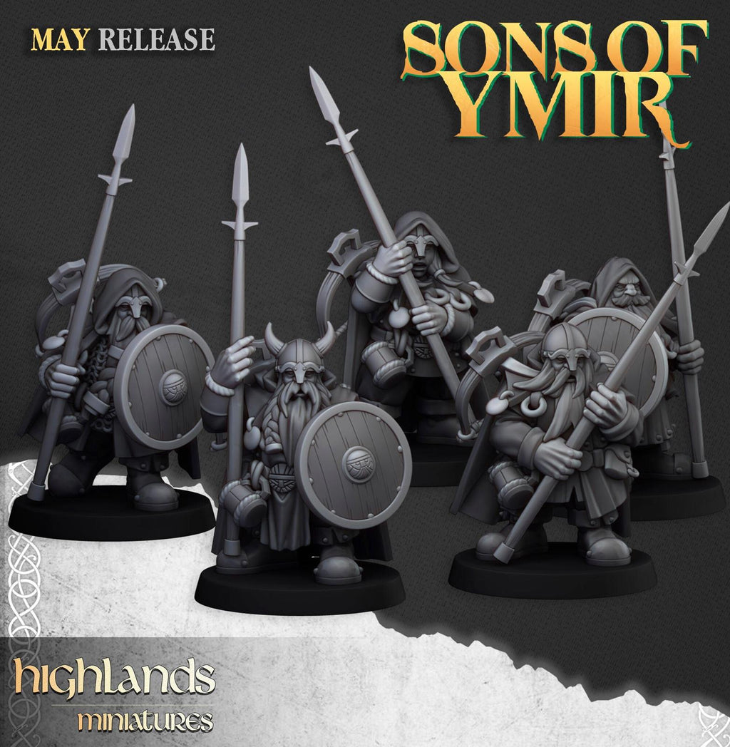 Dwarf Rangers - Highlands miniatures
