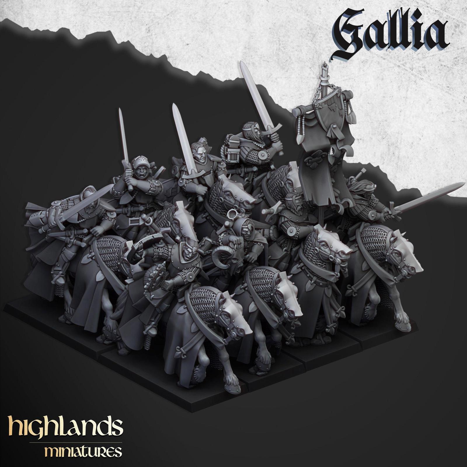 Questing Knights Of Gallia | Highlands Miniatures