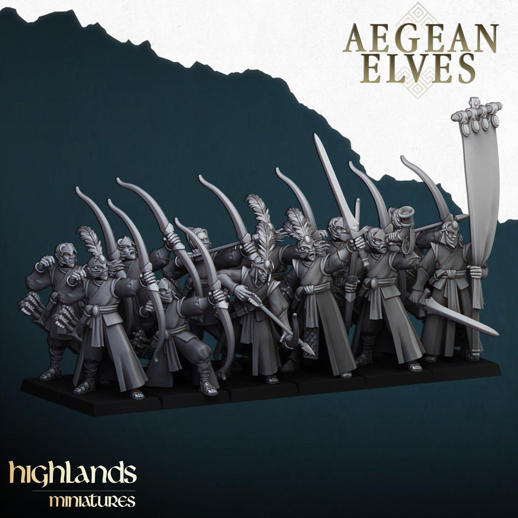 Aegean Elf Archers - Highlands miniatures