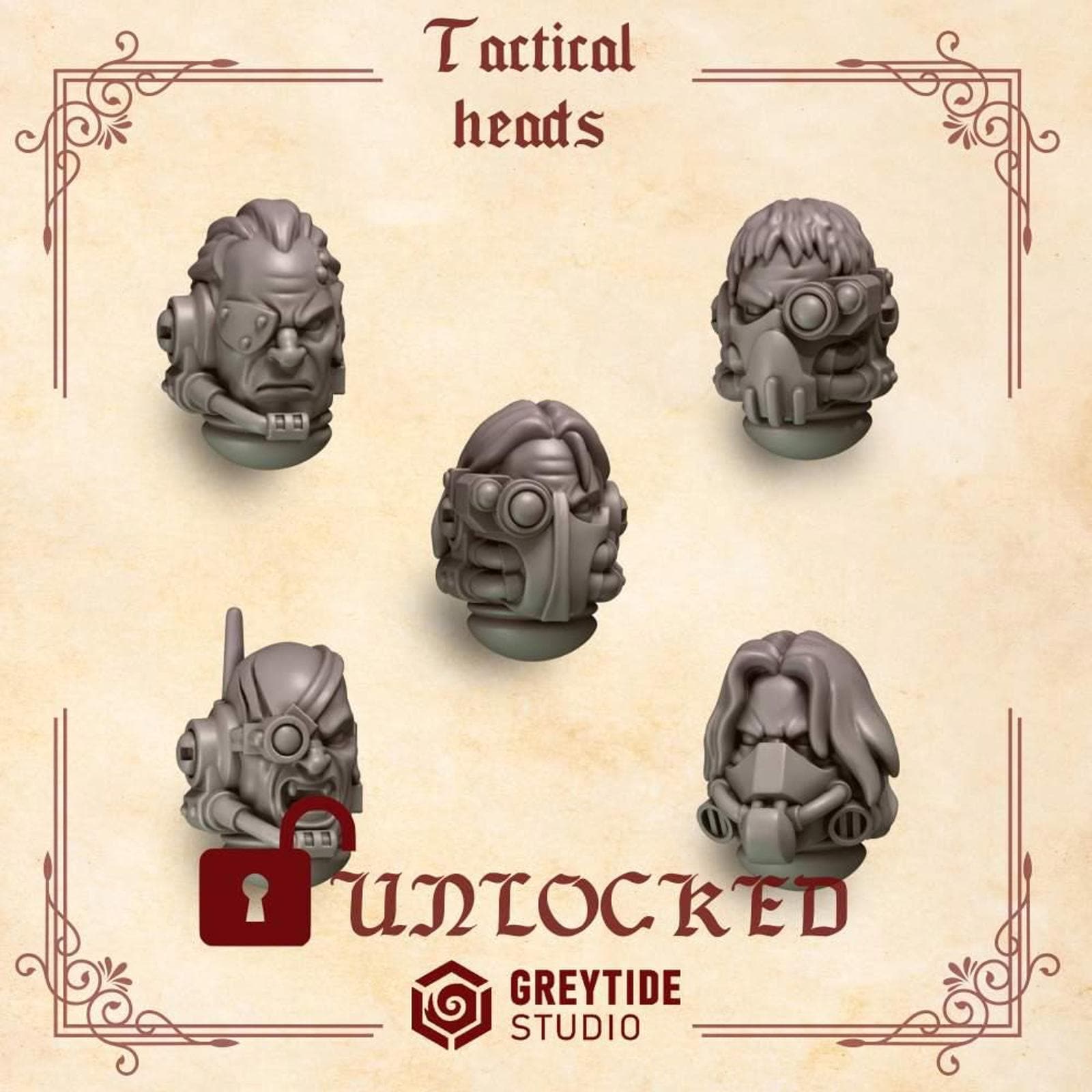 Crimson Lords Tactical Heads