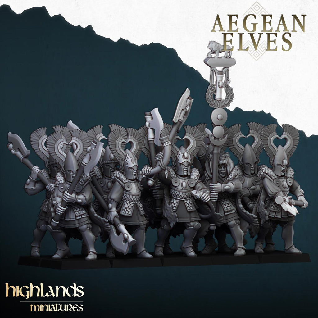 Aegean Elves Nemean Lions - Highland miniatures