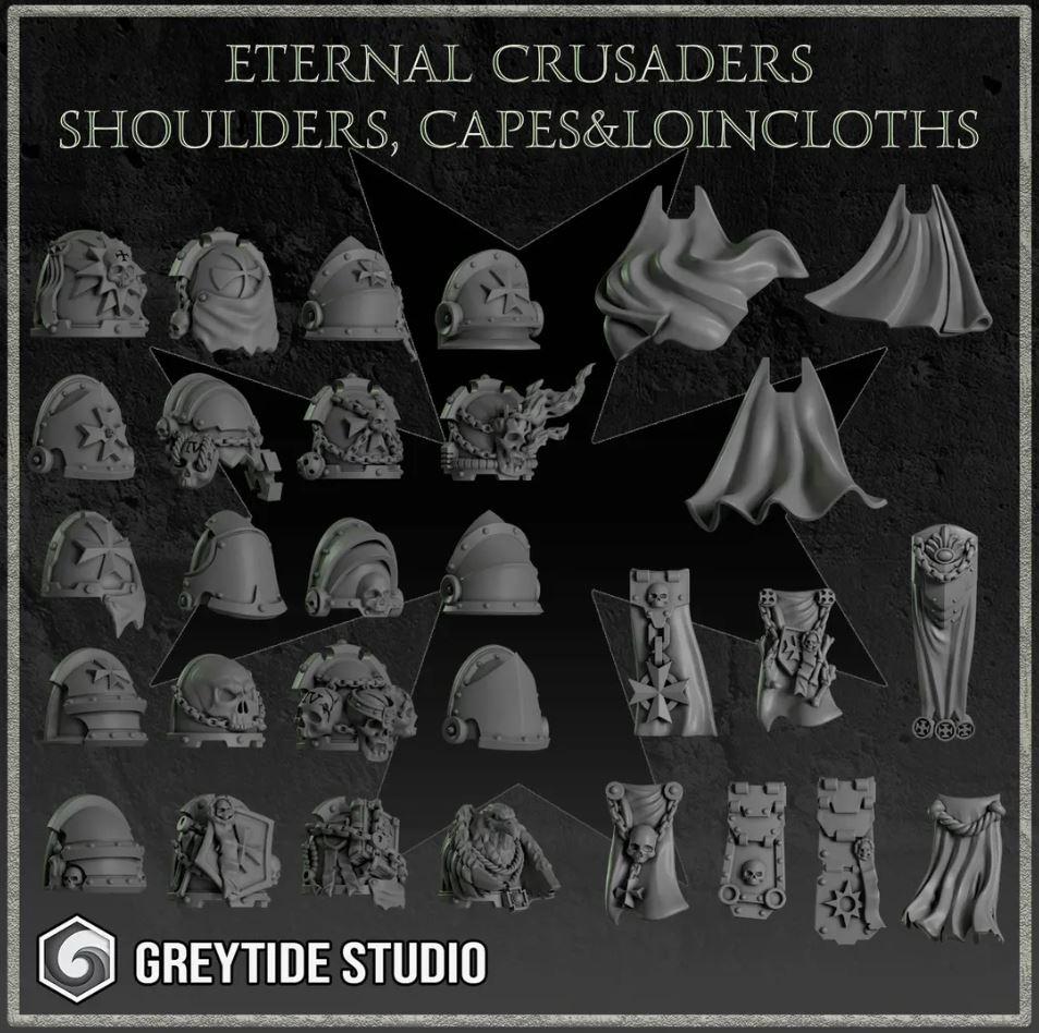 Eternal Crusaders Sword and Board GreyTide Studio | Tabletop Miniature Wargaming Grim-Dark Sci-Fi  Proxy