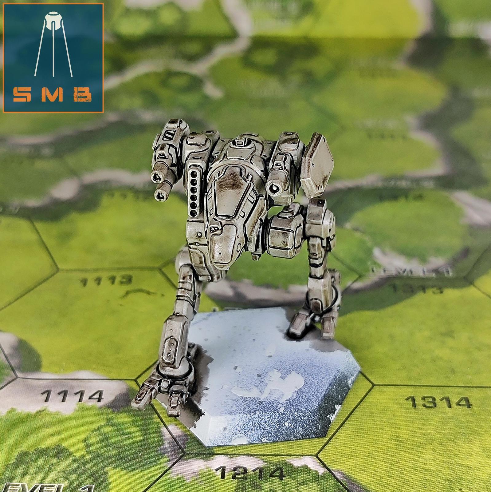 Raven RVN-2X | Sir Mortimer Bombito | American Mecha | Compatible with BT and other 6mm Tabletop Wargames