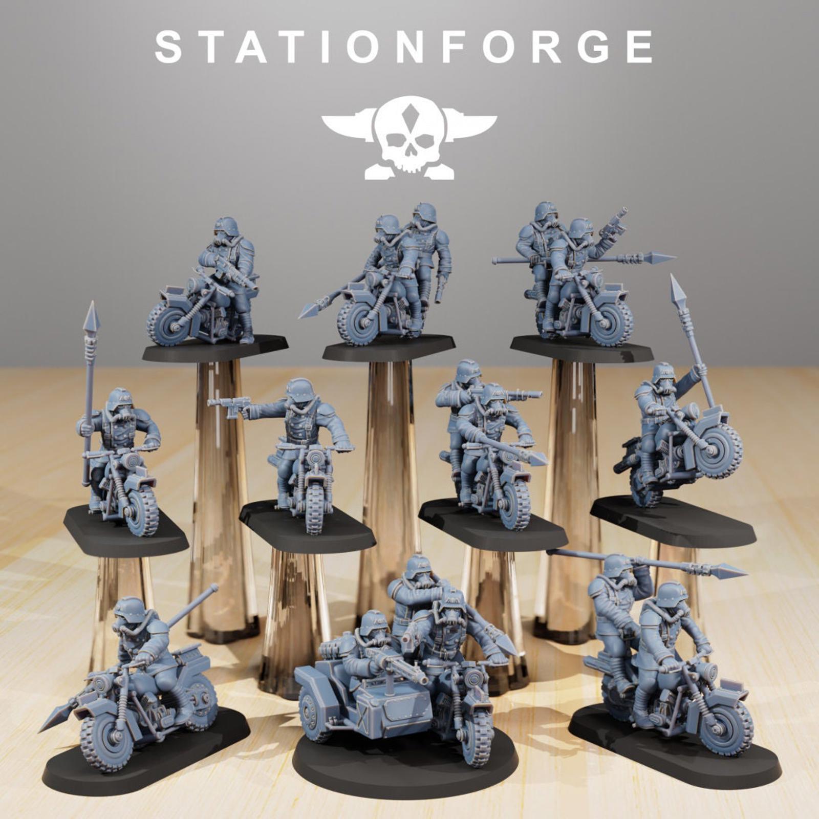 Grim Bikers - set of 10