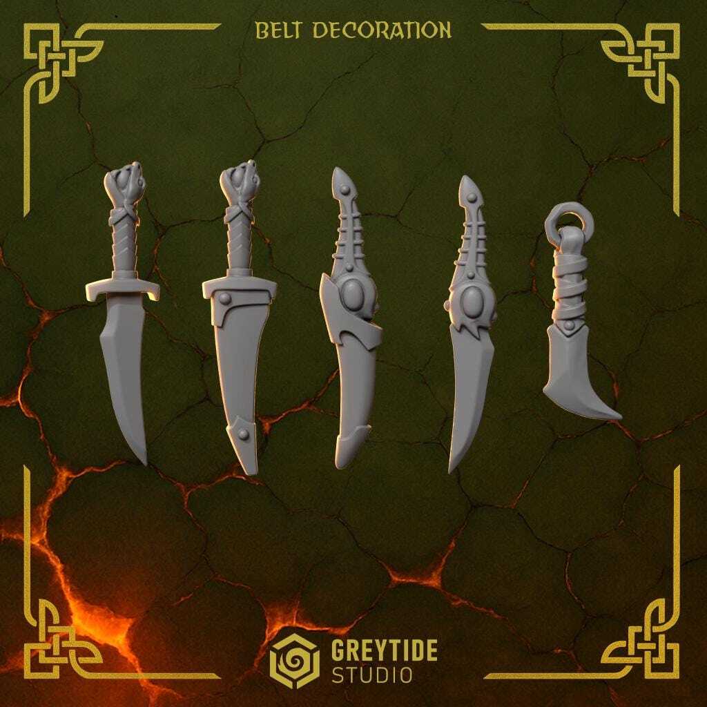 Greytide Studios-Anvil Wardens Upgrade Pack 2 TableTop Gaming D&D TTRPG Upgrade Bits For Miniatures