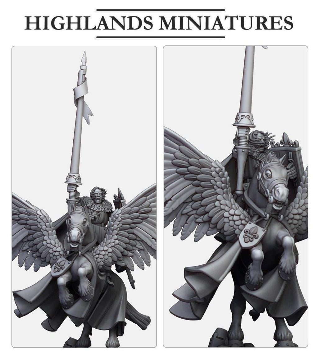 Gallia Duke on Pegasus | Highlands Miniatures