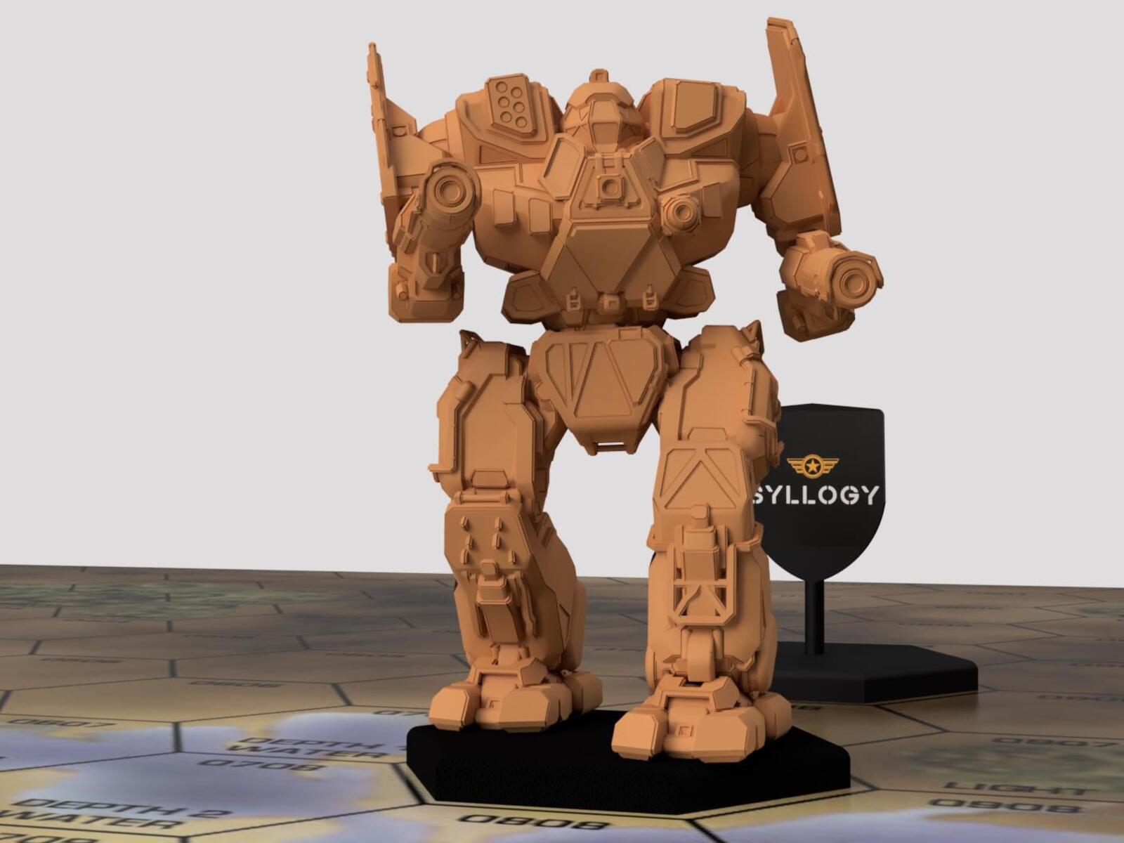 Mauler "Lancer" MAL-3F  | Special Variant by Syllogy | American Mecha | Compatible with BT and other 6mm Tabletop Wargames
