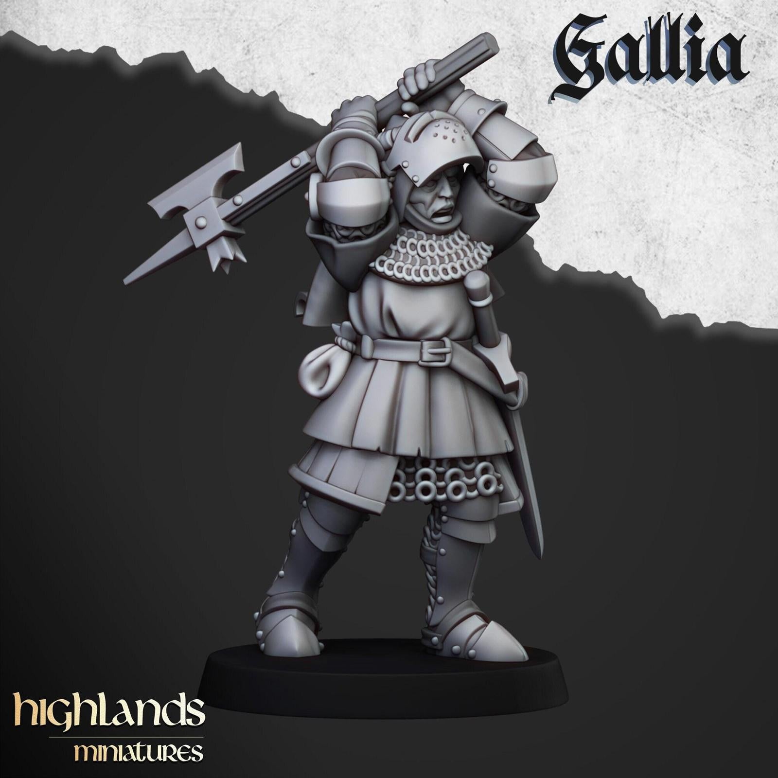 Knights Of Gallia On Foot | Highlands Miniatures