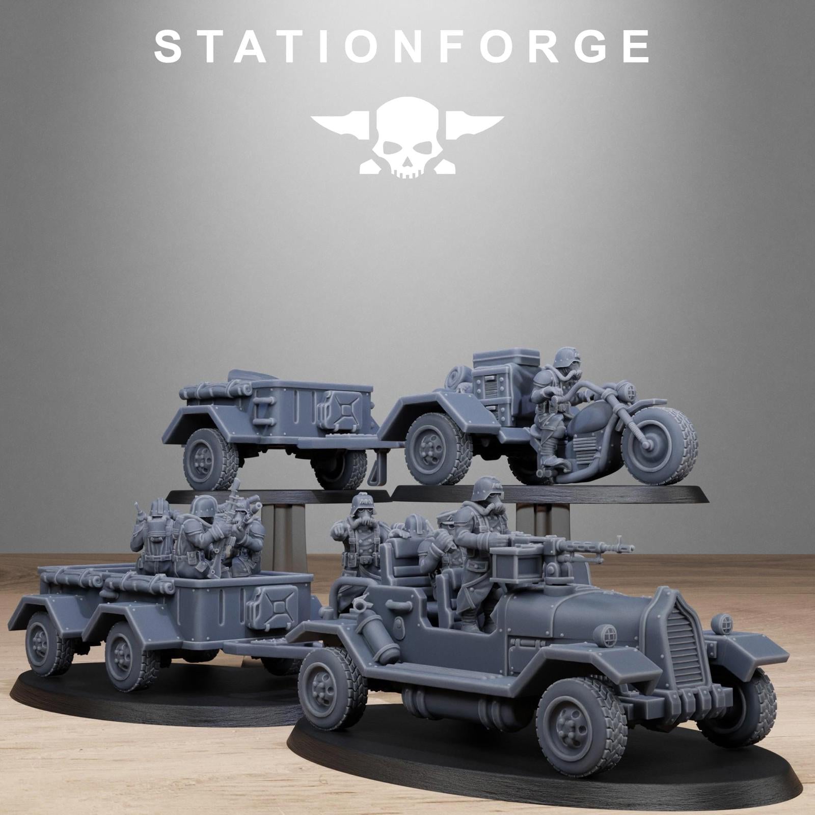 Grim Guard Support Vehicles Bike / Car