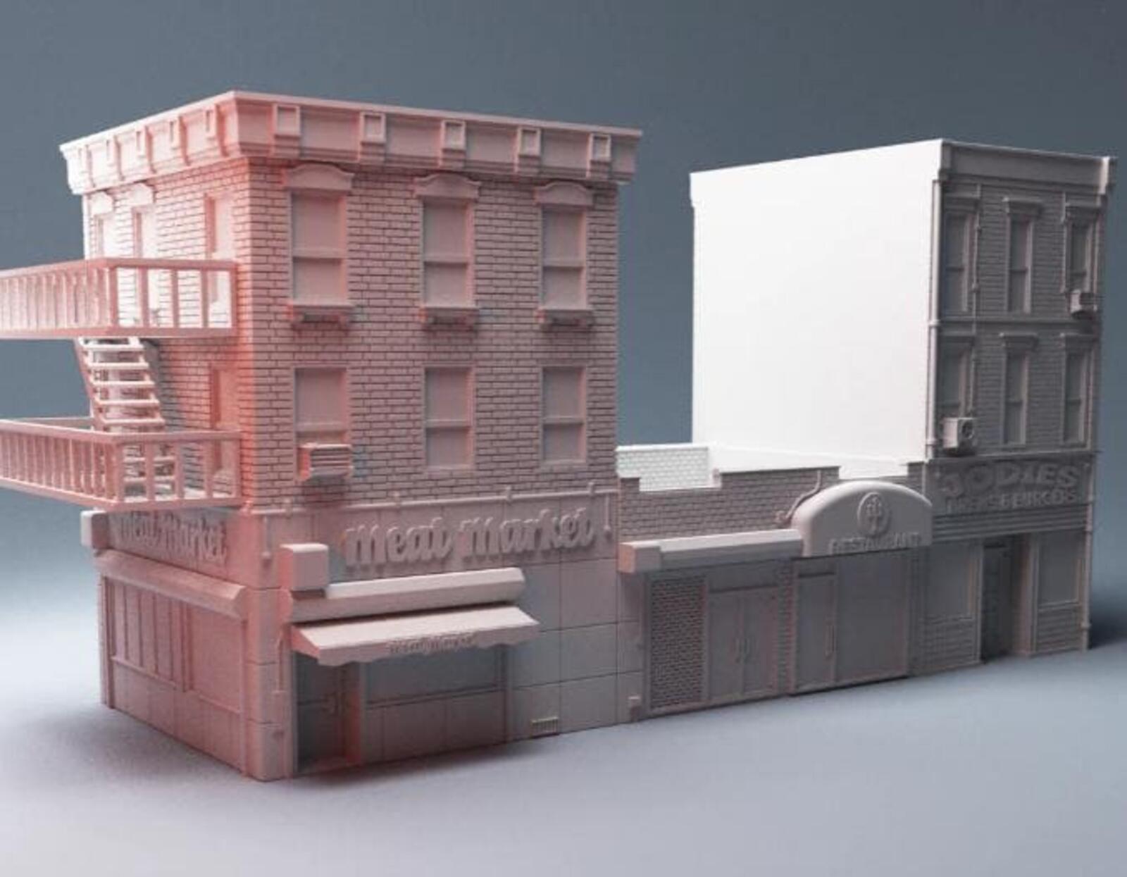 Urban Hells Kitchen Block A  – Modern City Building for MCP, Fallout, TWD – Corvus Games Terrain