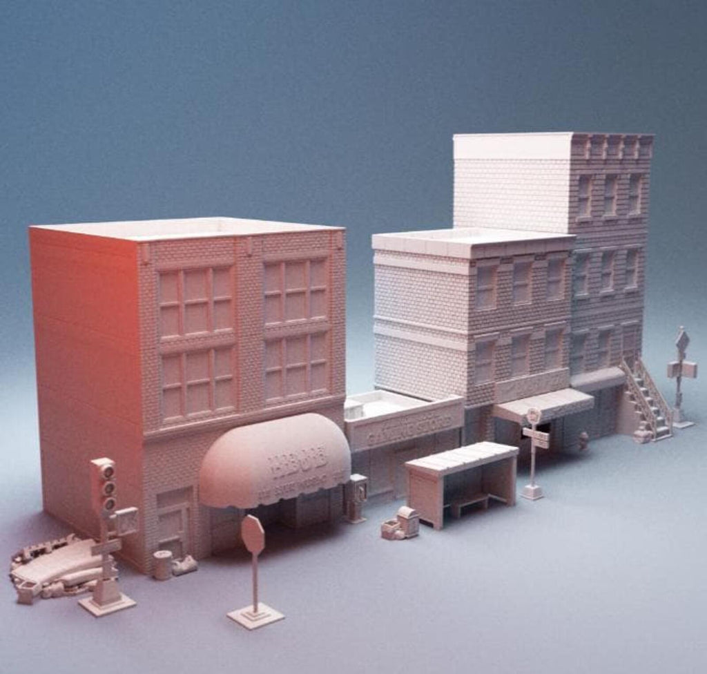 Urban Starter Phase 7 City Bundle – Modern City Building for MCP – Corvus Games Terrain
