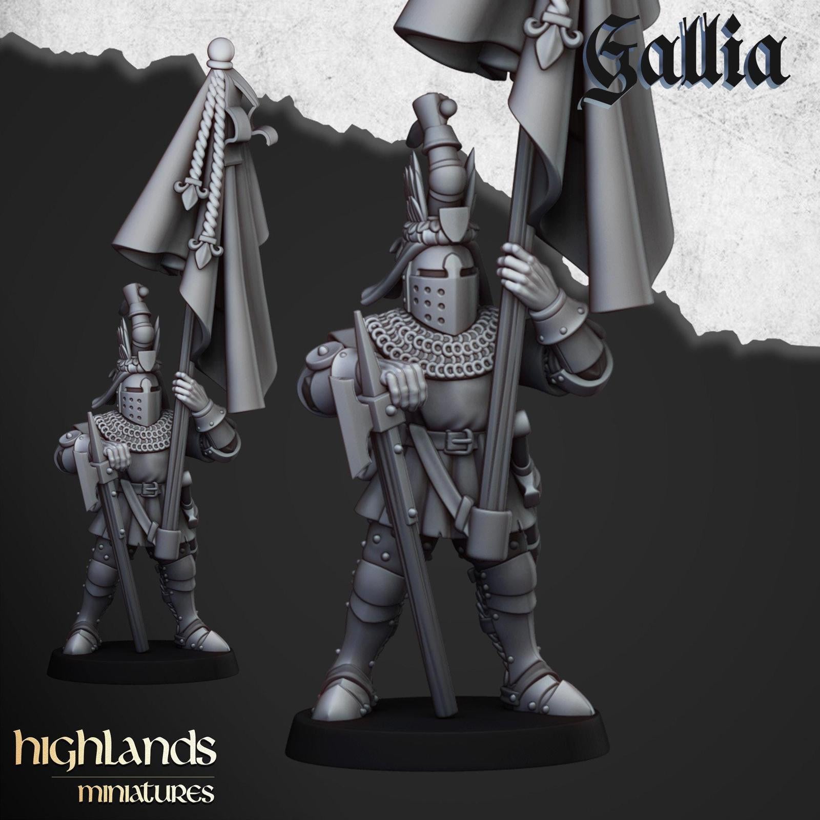 Knights Of Gallia On Foot | Highlands Miniatures