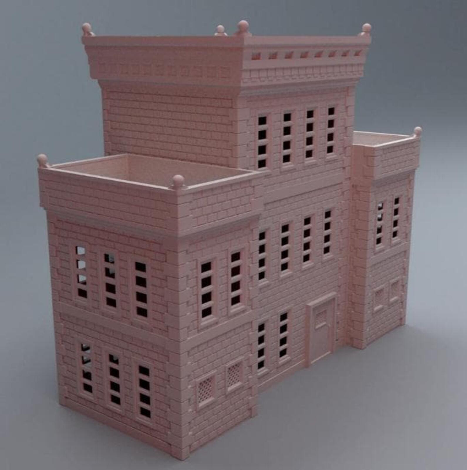 Urban Police Station – Modern City Building for MCP – Corvus Games Terrain