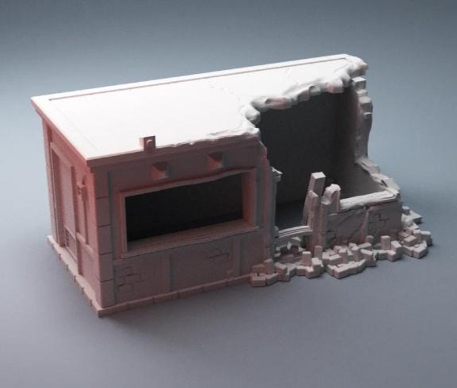 Urban Ruined Street Vendor Bundle – Modern City Building for MCP – Corvus Games Terrain