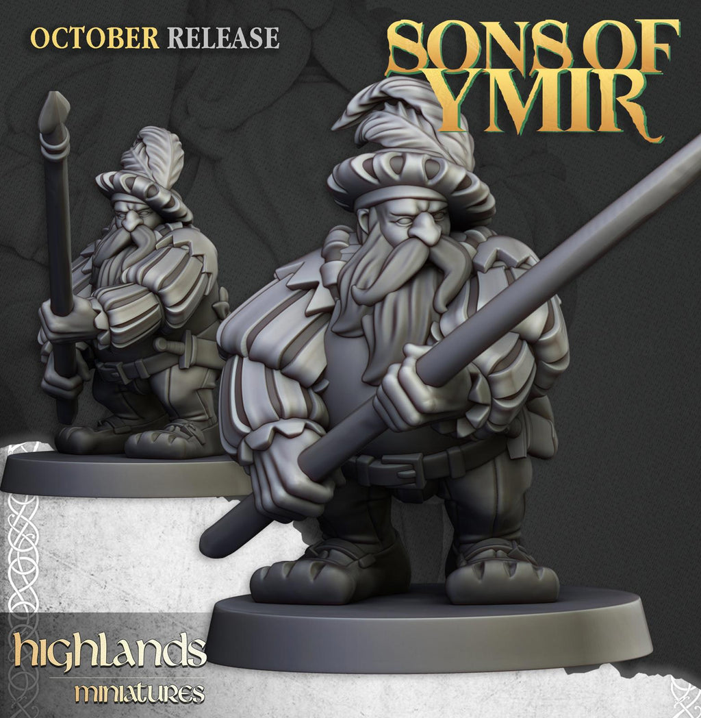 Dwarf Pikemen - Highlands Miniatures