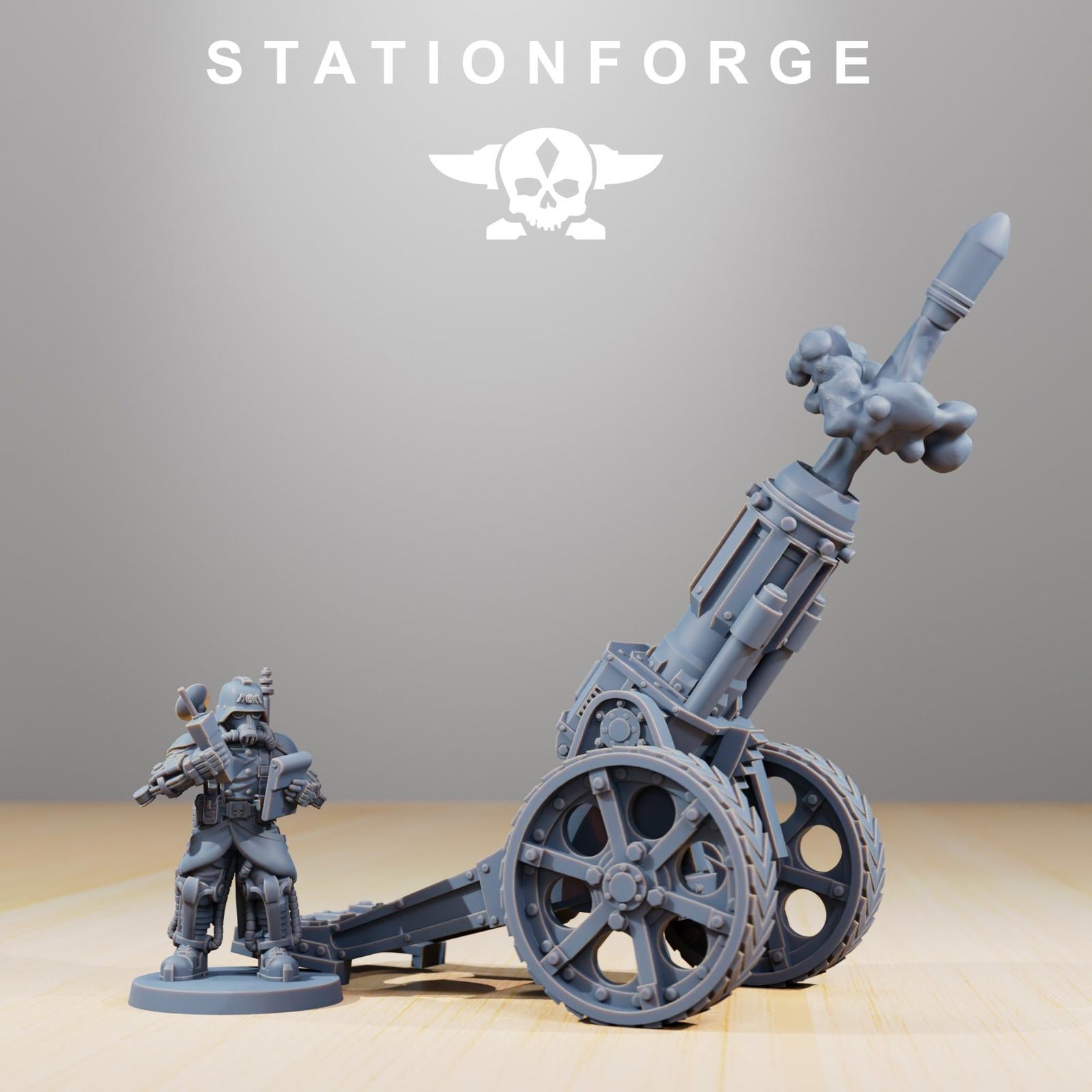 Grim Guard Light Artillery Quad/ Long barrel