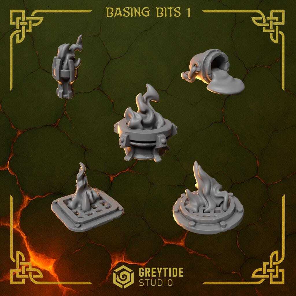 Greytide Studios-Anvil Wardens Upgrade Pack 2 TableTop Gaming D&D TTRPG Upgrade Bits For Miniatures