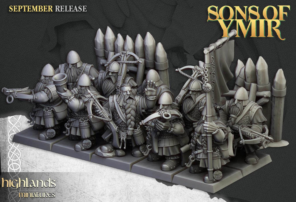 Dwarf Crossbowmen - Highlands Miniatures