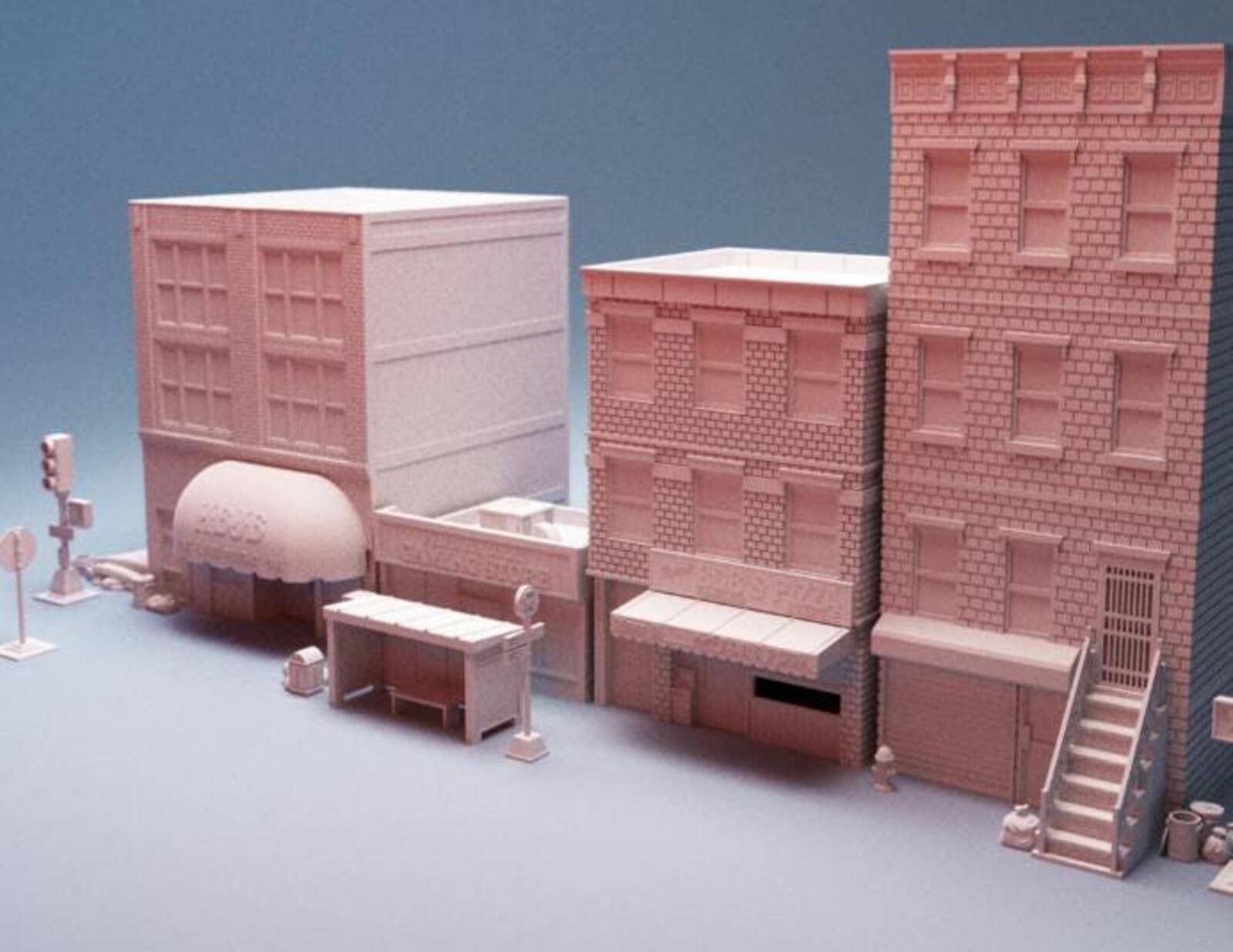Urban Starter Phase 7 City Bundle – Modern City Building for MCP – Corvus Games Terrain