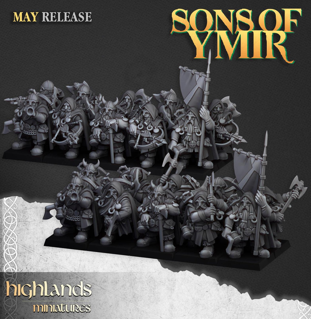 Dwarf Rangers - Highlands miniatures