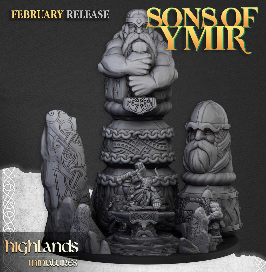 Ancient Dwarf Forge - Highlands Miniatures